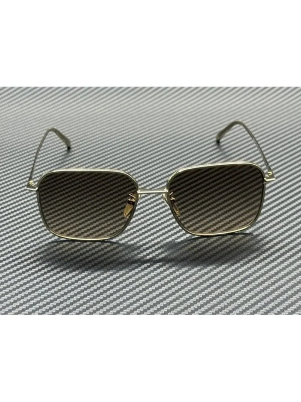 New PRADA Women Pale Gold Sunglasses 57-17-145